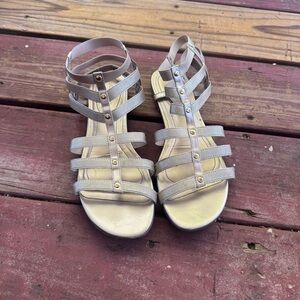 Dexflex Comfort Gold Strappy Sandals